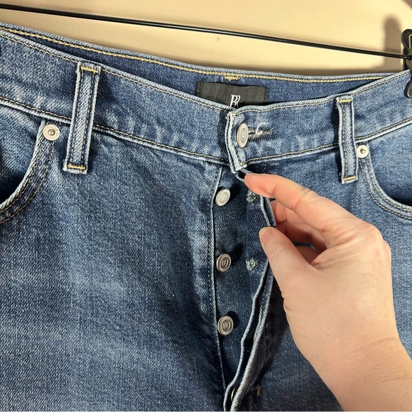 Banana Republic Women’s High Rise Straight Jeans Medium Wash Size 33 US 16 - Picture 4 of 11